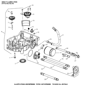 Zt740-3064 Lubrication Diagram and Parts List for ZT740-3064  Cub Cadet Lawn Tractor